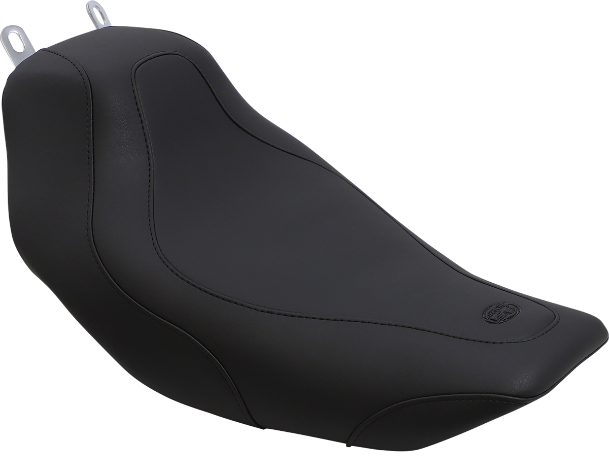 MUSTANG Seat - Tripper Solo - without Backrest - Stitched - Black - Road King 76350