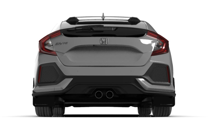 Rally Armor 17-21 Honda Civic Sport & Touring (Hatch) Black UR Mud Flap w/ Dark Grey Logo MF51-UR-BLK/DGRY