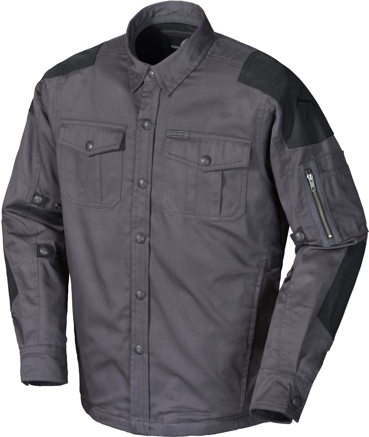 SCORPION EXO Abrams Riding Shirt Grey Sm 13702-3