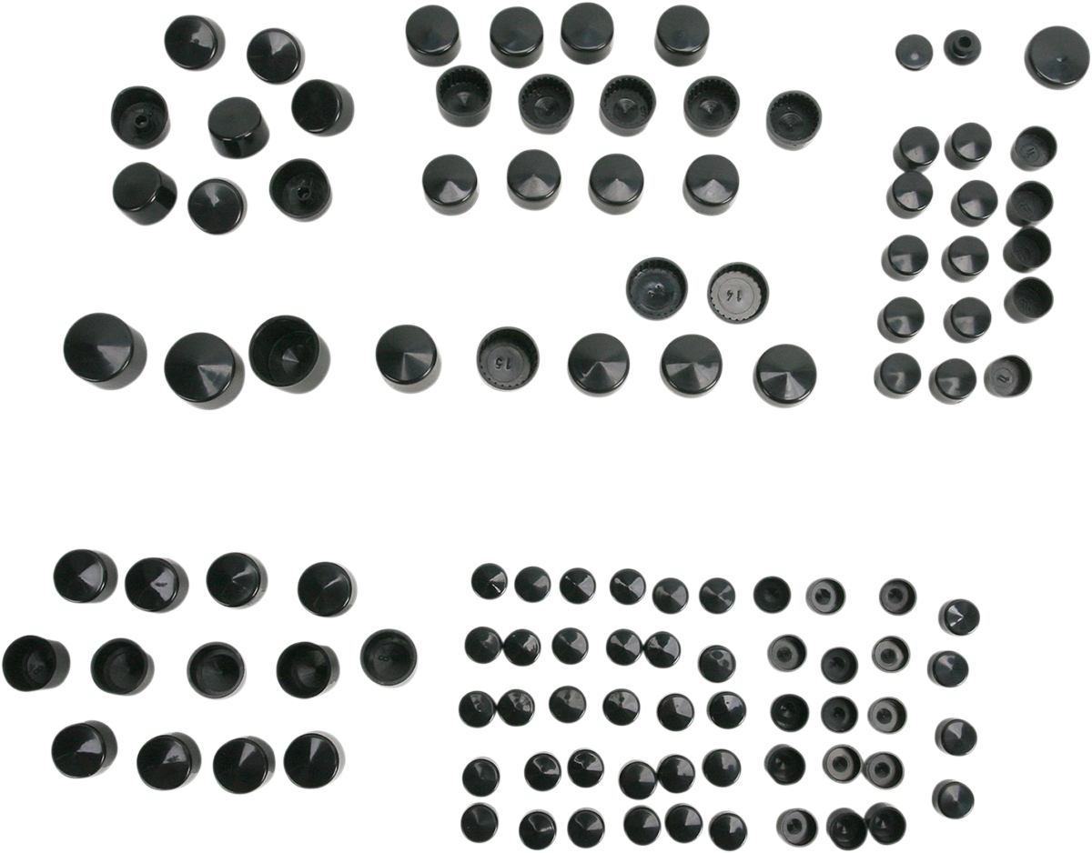 DRAG SPECIALTIES Cubiertas de pernos - Negro 352001