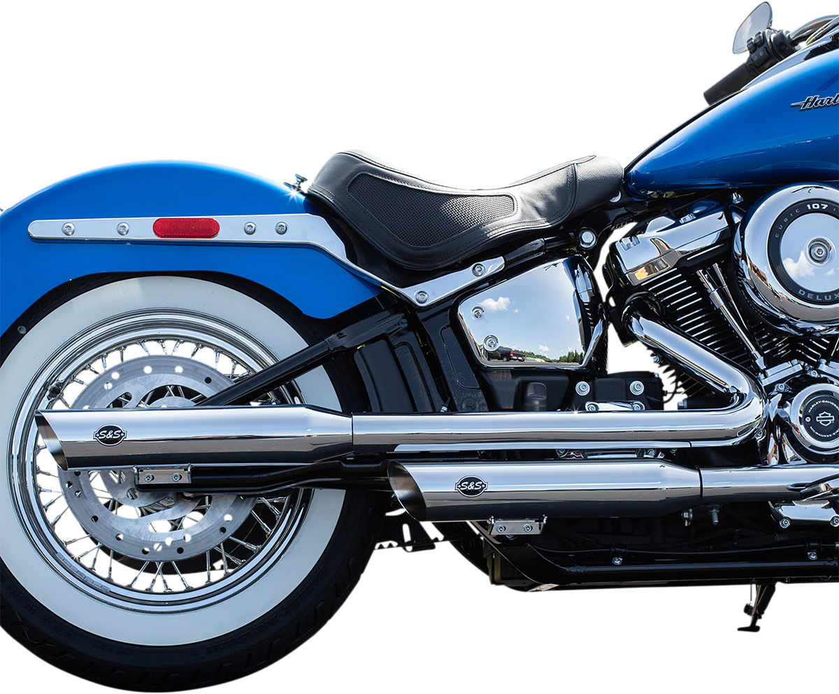 S&S CYCLE Slash Cut Mufflers - 50 State - Chrome 550-0756B