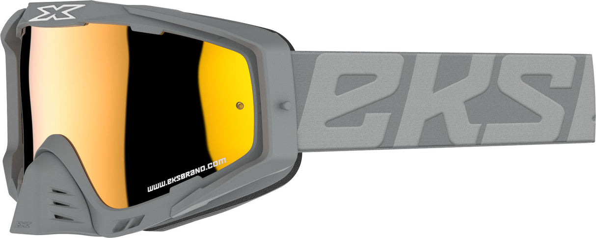 EKS BRAND Outrigger Goggle Fighter Grey W/Gold Mirror 067-60100