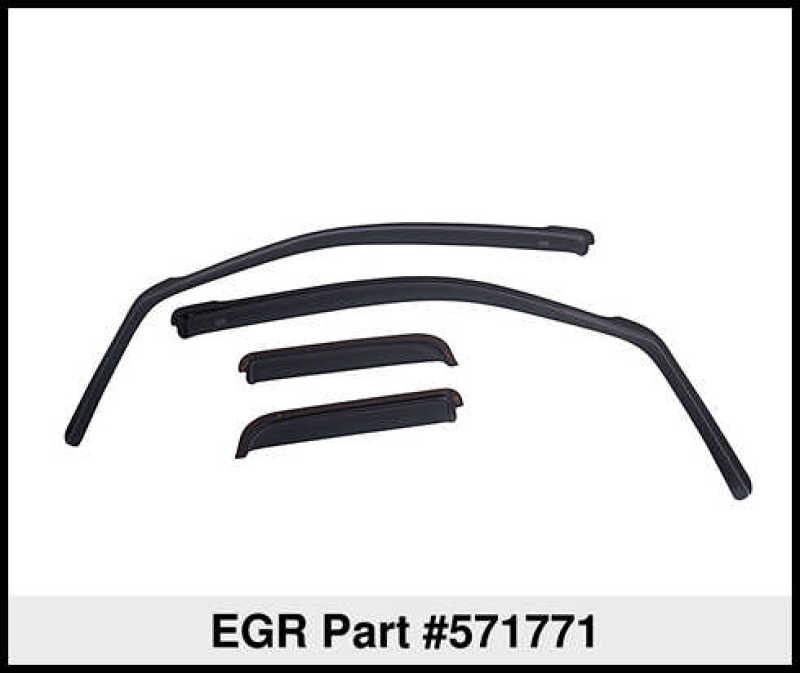 EGR 14+ Chev Silverado/GMC Sierra Crw Cab In-Channel Window Visors - Set of 4 (571771) 571771
