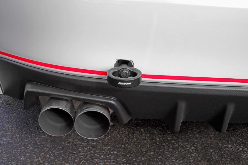 Perrin 15-19 Subaru WRX/STI Tow Hook Kit (Rear) - Black PSP-BDY-252BK
