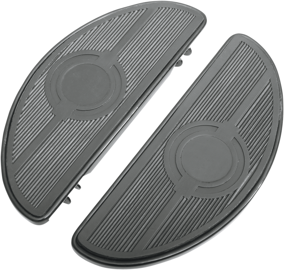 DRAG SPECIALTIES Tabla de piso - Media luna - Negro 17-0418LB