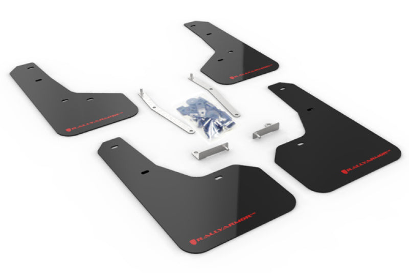 Rally Armor 2019 Subaru Forester UR Black Mud Flap w/ Red Logo MF52-UR-BLK/RD