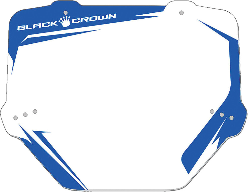 BLACK CROWN Sx Pro Number Plate (Blue) BC-SXP-BL