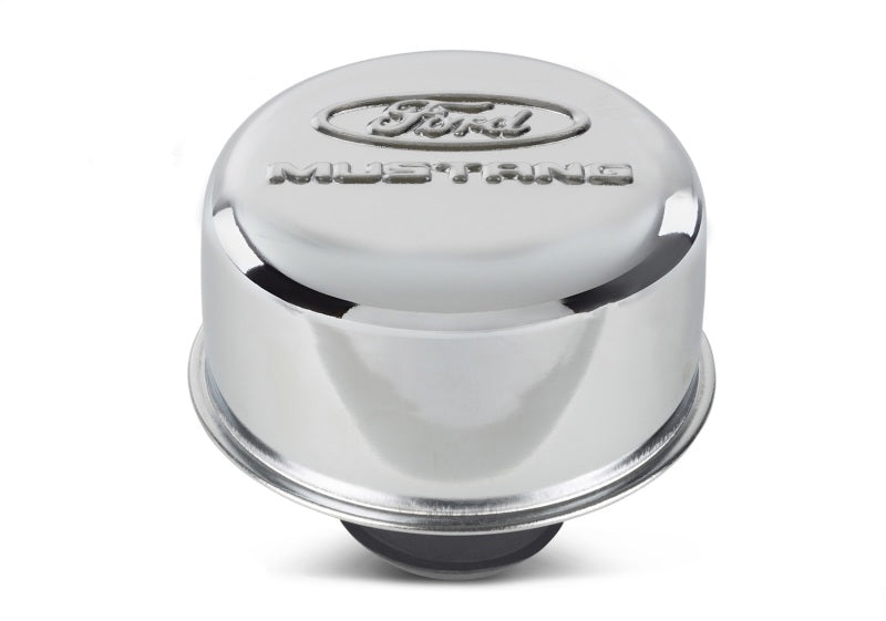 Ford Racing Chrome Breather Cap w/ Ford Mustang Logo 302-220