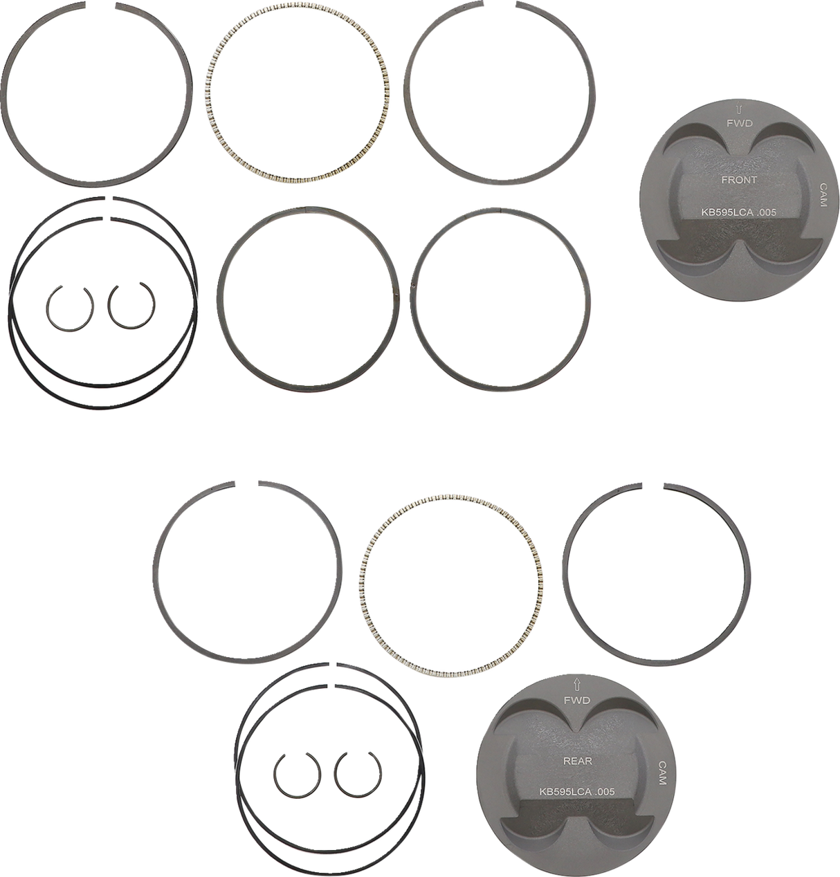 KB PERFORMANCE Piston Kit - +.005" - M8 KB595LCA.005
