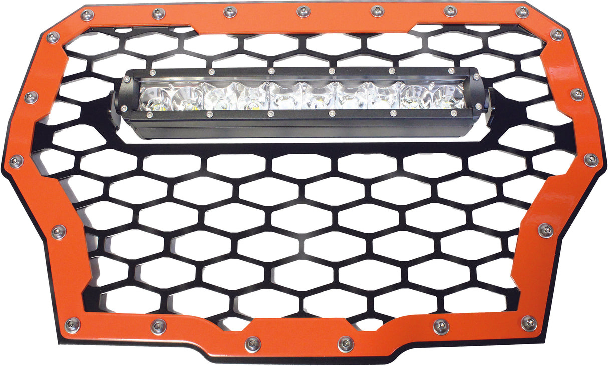MODQUADMq Grill Bk/Rd W/Lght Pol TrboRZR-FGLS-T-RD