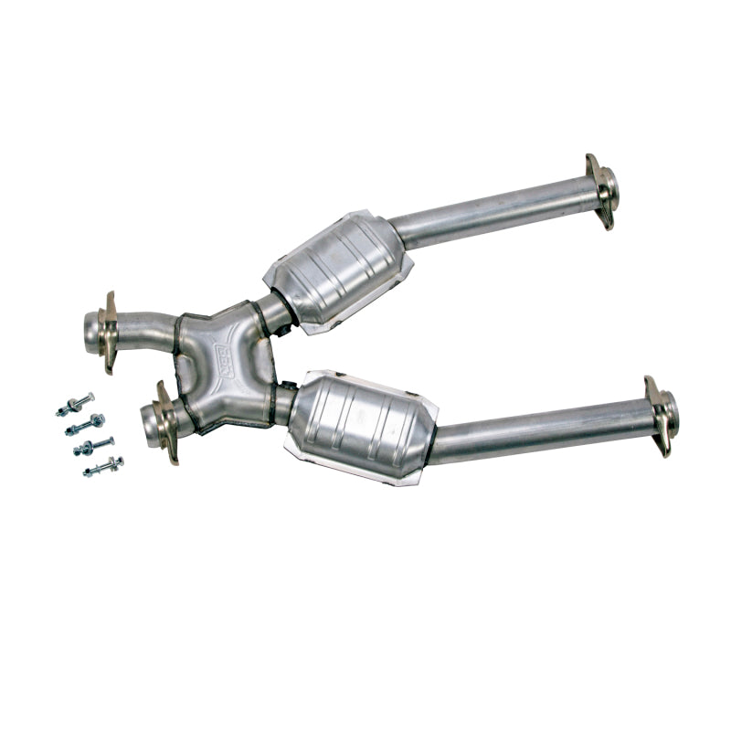 BBK 96-04 Mustang 4.6 GT / Cobra Short Mid X Pipe w Catalytic Converters 2-1/2 For Long Tube Headers 1638