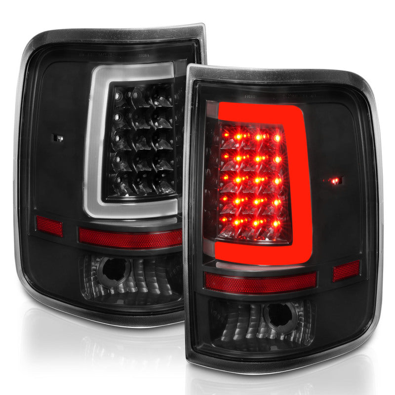 ANZO 2004-2006 Ford F-150 LED Tail Lights w/ Light Bar Black Housing Clear Lens 311342