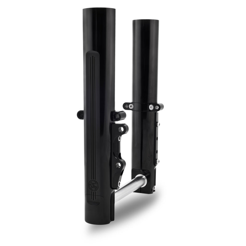 Performance Machine 14-Up FL Lower Leg Assembly - Black Ano 0208-2097-B