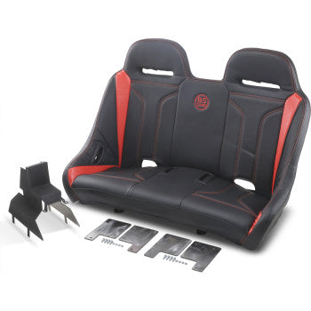 BS SAND Extreme Bench Seat - Black/Deep Orange Maverick X3 EXBEDODTC