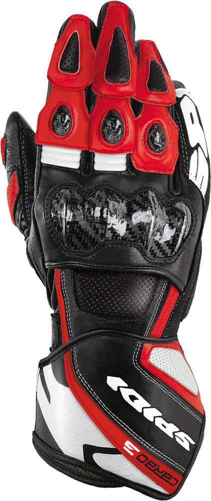 SPIDI Carbo 3 Leather Gloves Black/Red L A126-014-L