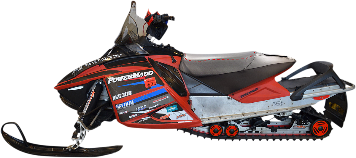 POWERMADD Rev X High Rise Seat Cover - 3" - Black - Ski-Doo 52030