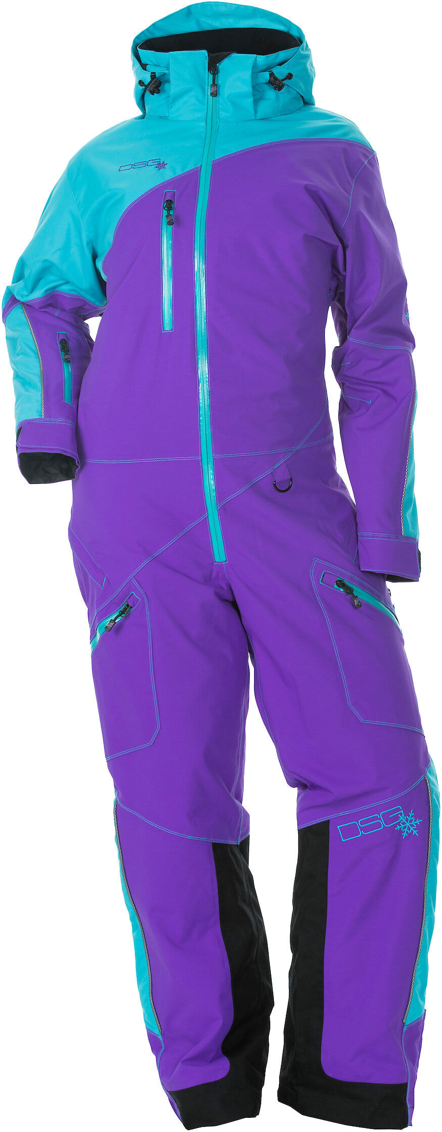 DSG Monosuit W/Drop Seat Purple/Teal Md 99316
