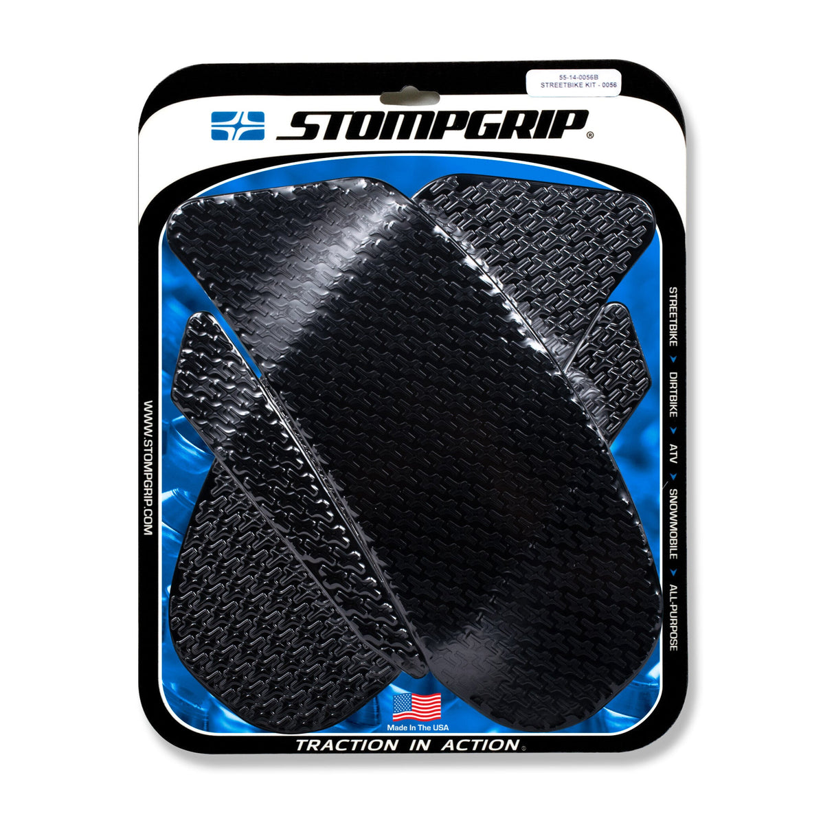 STOMPGRIP Tank Pad Kit Icon Black 55-14-0056B