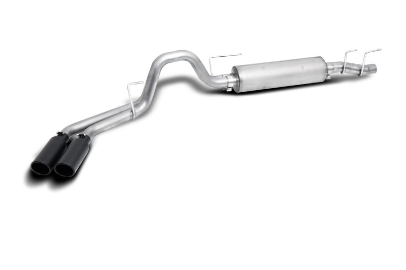 Gibson 21-22 Ford F150 Truck 5.0L 3/2.5in Cat-Back Dual Sport Exhaust System Stainless - Black Elite 69225B