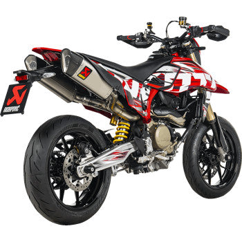 AKRAPOVIC Slip-On Line Mufflers - Titanium - Hypermotard 698 2024-2025 S-D6SO2-HAPLT 1811-4722