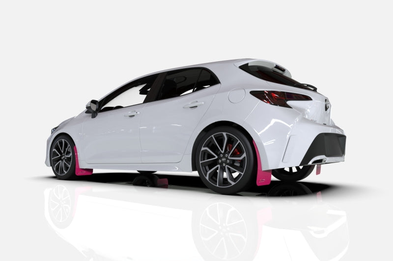 Rally Armor 13-17 Subaru XV Crosstrek Pink Mud Flap BCE Logo MF26-BCE22-PK/BLK