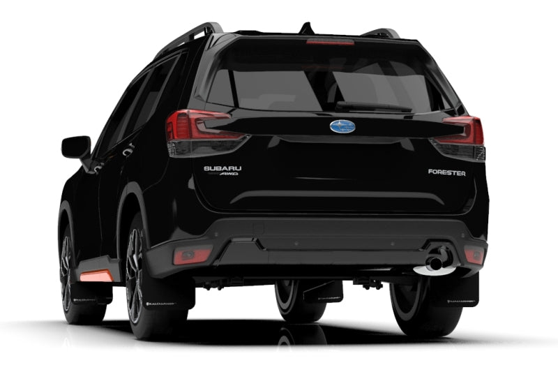 Rally Armor 19-21 Subaru Forester Black UR Mud Flap w/ White Logo MF52-UR-BLK/WH