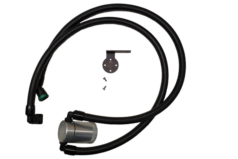 J&L 2021-2023 Ford F-150 3.5L Passenger Side Oil Separator 3.0 - Clear Anodized 3028P-C