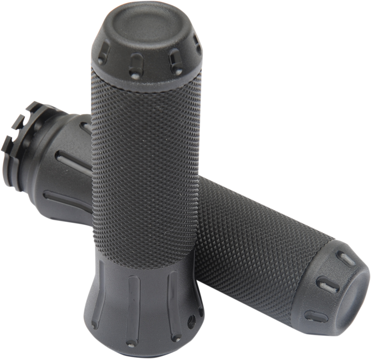 Puños DRAG SPECIALTIES - Personalizados - Granallado - Negro 354131