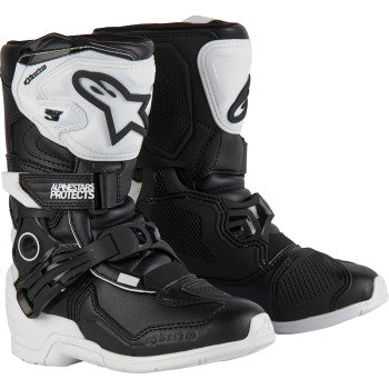 ALPINESTARS Kids Tech 3S Boots - Black/White - US 1 2014524-21-1