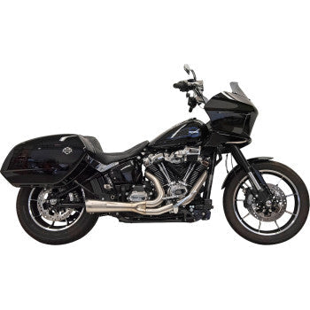 BASSANI XHAUST 2-into-1 Ripper Exhaust System with Megaphone Muffler - Short - Stainless - M8 Softail 2025 1S79SS