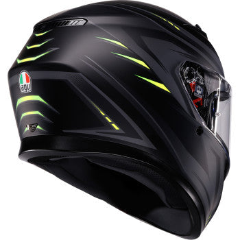 AGV Helmet K3 Syth Matte Black/Yellow Fluo Lg 2118381004-026-L