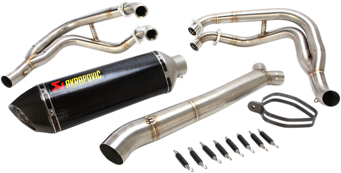Escape de carrera AKRAPOVIC - Acero inoxidable/Fibra de carbono GSX 1300 R Hayabusa 2008-2020 S-S13R2-RC 1810-1517