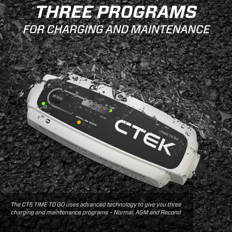 CTEK Battery Charger - CT5 Time To Go - 4.3A K40-255