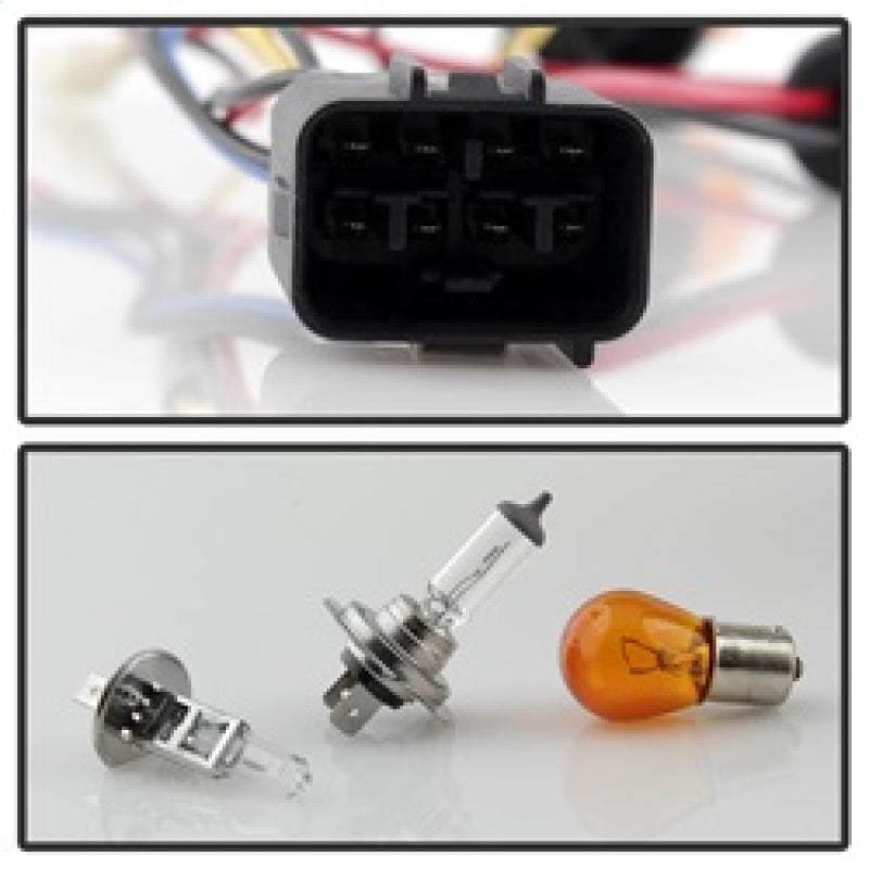 Spyder Subaru WRX 08-09 Projector Headlights - Halogen Model Only - Black PRO-YD-SWRX08-LBDRL-BK 5083944