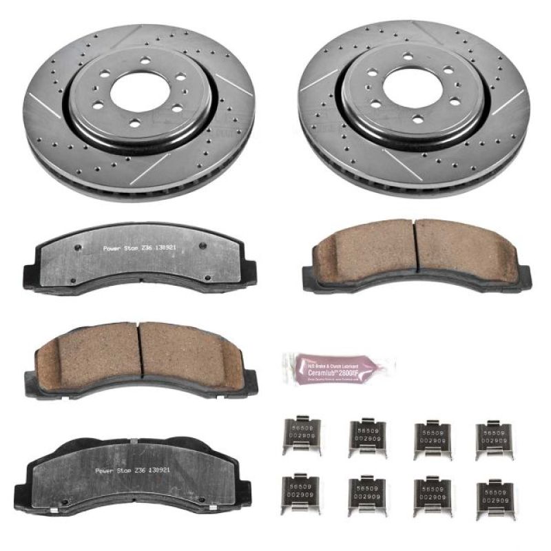 Power Stop 10-18 Ford Expedition Front Z36 Truck & Tow Brake Kit K3167-36