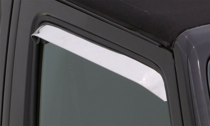 AVS 80-96 Ford Bronco (Installs w/Tape) Ventshade Window Deflectors 2pc - Stainless 12688