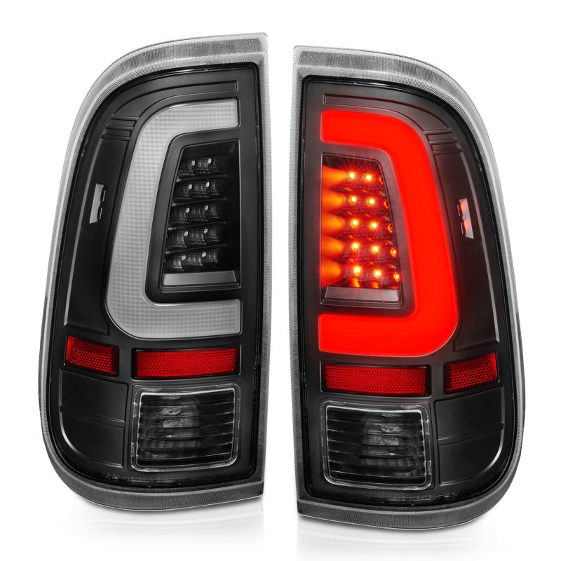 ANZO 2008-2016 Ford F-250 LED Taillights Black Housing Clear Lens (Pair) 311356