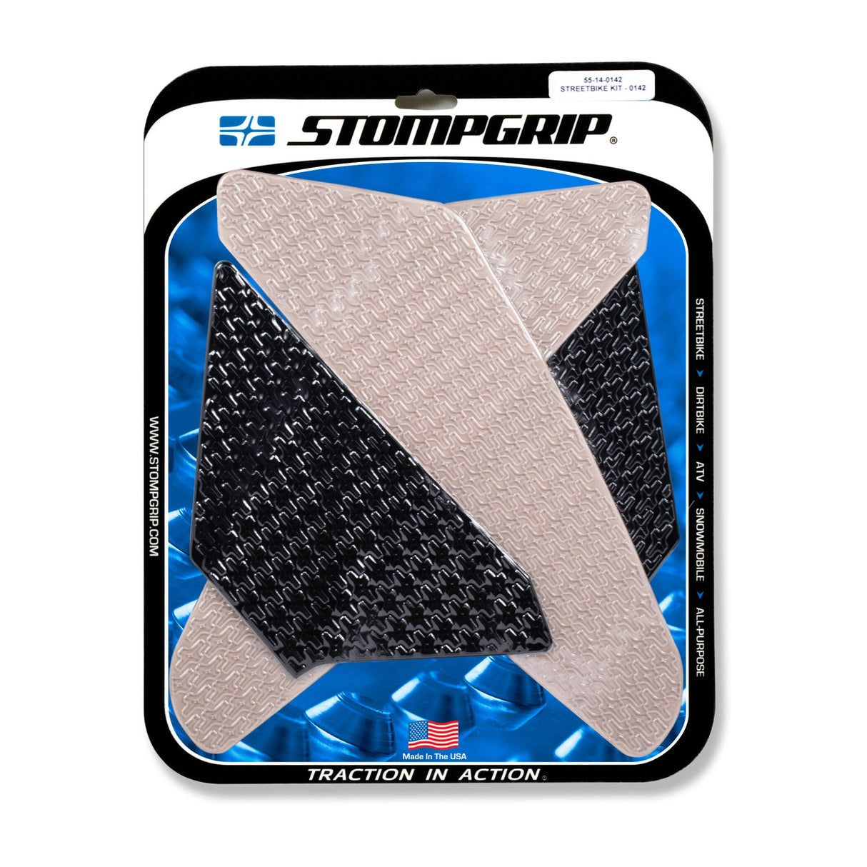 STOMPGRIP Tank Pad Kit Icon Clear/Black 55-14-0142H
