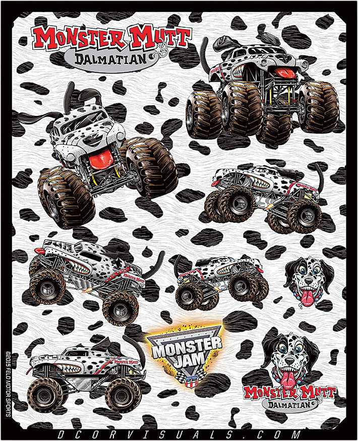 D-COR Monster Jam Decal Sheet 40-90-205