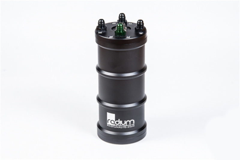 Radium Engineering Pumpless Single 10AN Center Pick-Up High Volume Fuel Surge Tank 20-0081
