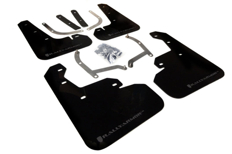 Rally Armor 17-22 Subaru Impreza Black UR Mud Flap w/ Grey Logo MF45-UR-BLK/GRY