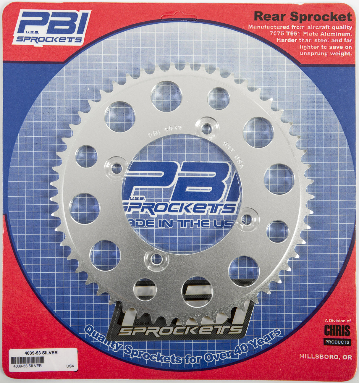 PBIRear Sprocket Aluminum 53t-428 Kaw4039-53-2