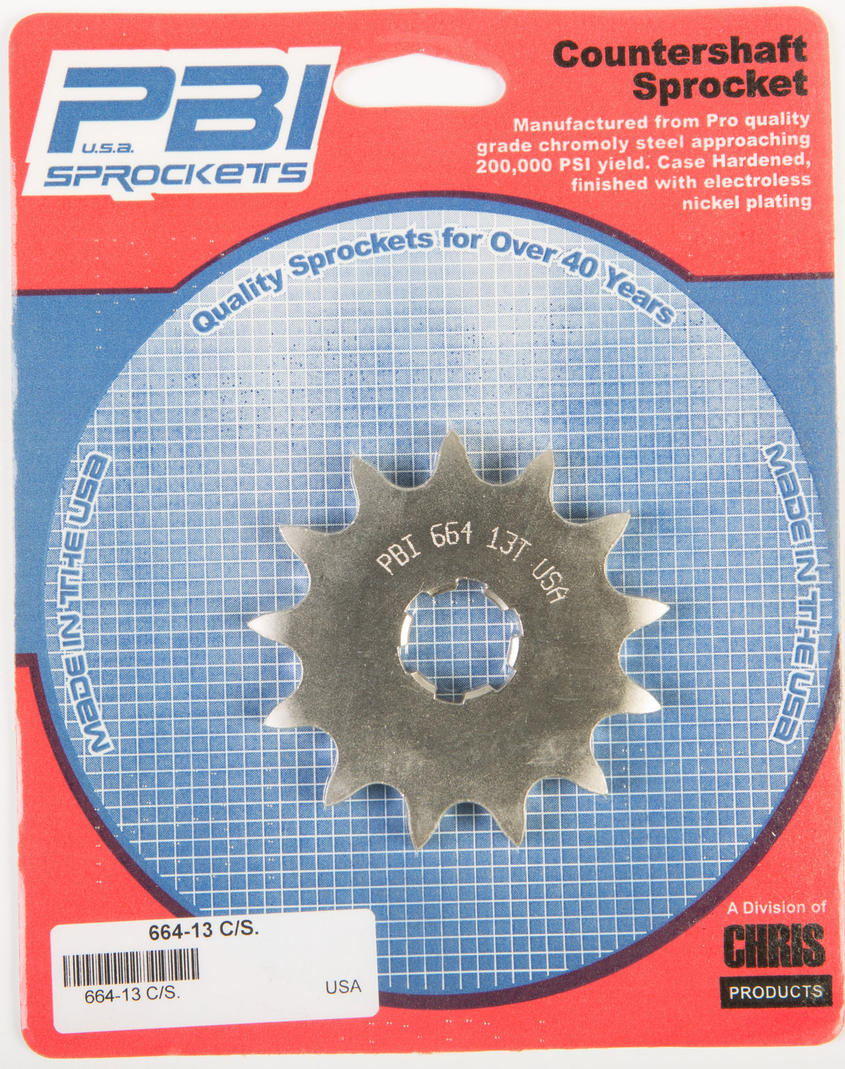 PBIFront Cs Sprocket Steel 13t-525 Suz664-13
