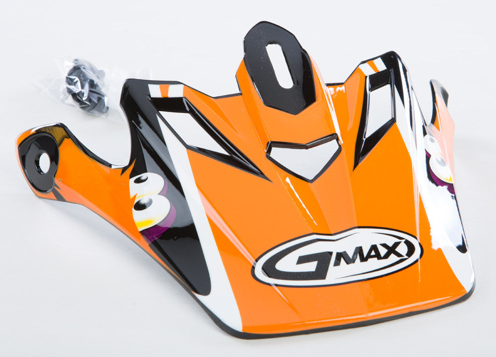 GMAX Gm-46y-1 Kritter Ii Visor White/Orange Youth G046031