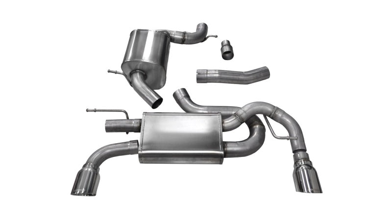 Corsa 10-14 Volkswagen GTI Mk6 Polished Touring 3.0in Cat-Back Dual Exit Polished Pro-Series Tips 14491