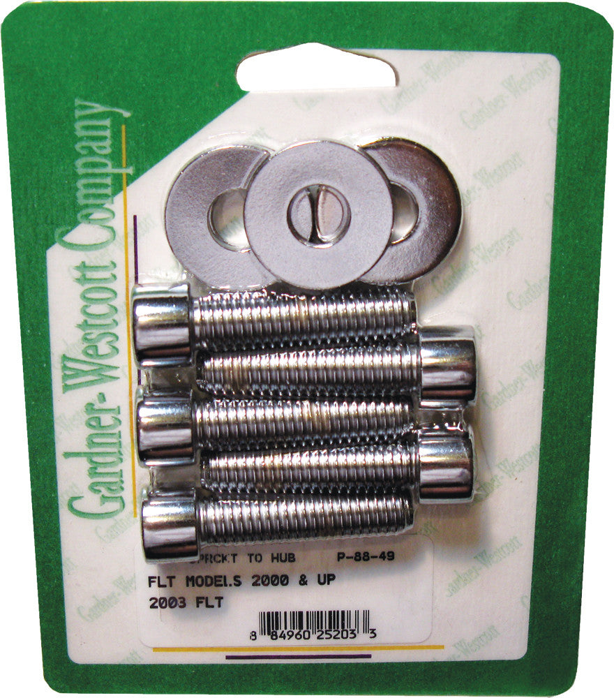 GARDNERWESTCOTT Pulley Bolts Polished Flh/Flt 00-03 P-88-49