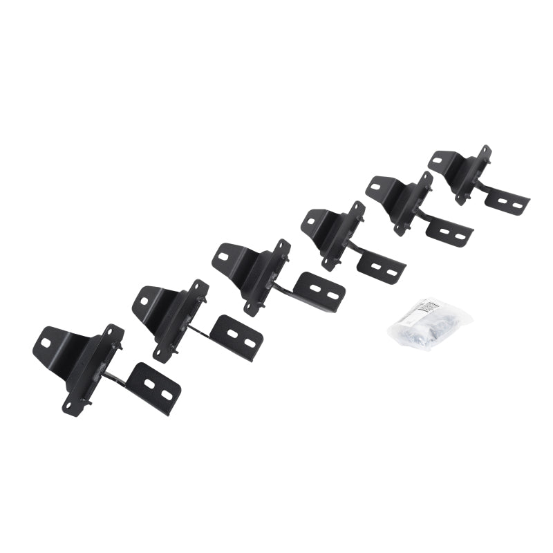Go Rhino 18-22 Jeep Wrangler JLU 4DR Mounting Brackets (V-Series V3/RB10 Slim/RB20 Slim) - Tex. Blk 6945066