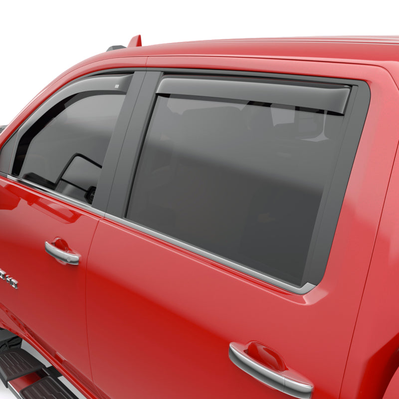 EGR 2019 Chevy 1500 Crew Cab In-Channel Window Visors - Dark Smoke 571651