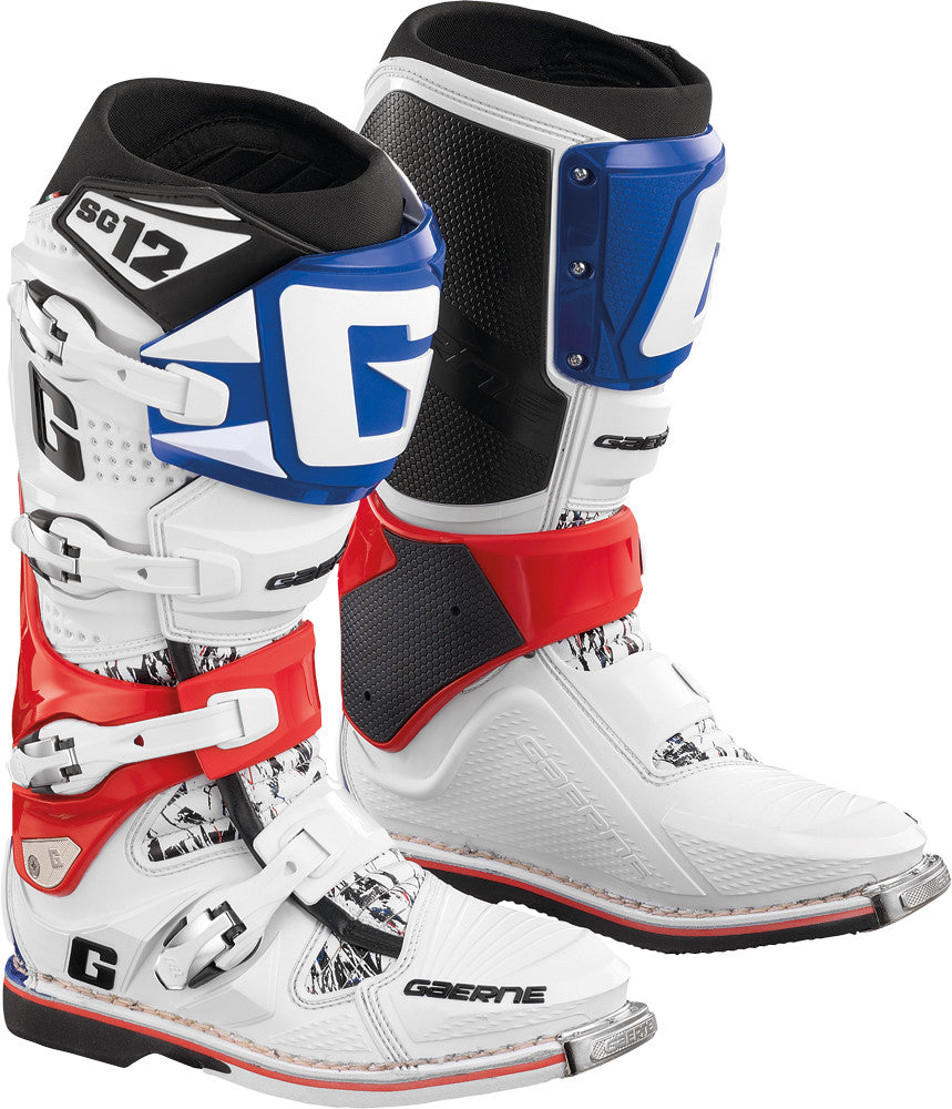 GAERNE Sg-12 Boots Red/White/Blue Sz 14 2160-026-014