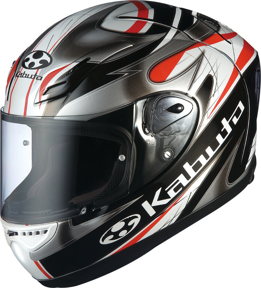 KABUTOFf-5v Viento Helmet Black/Silver/Red L7679322